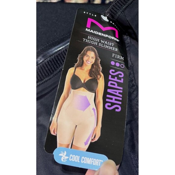 Maidenform High Waist Thigh Slimmer Firm Control Cooling Shapewear Size XL (23) - Picture 5 of 5